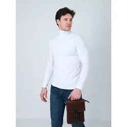 Сумка мужская через плечо, планшет из натуральной кожи Ryff Ryder