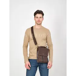 Сумка через плечо Ruff Ryder, барсетка кожаная натуральная Old Money