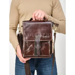 Сумка через плечо Ruff Ryder, барсетка кожаная натуральная Old Money