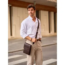 Сумка через плечо Ruff Ryder из натуральной кожи брендовая