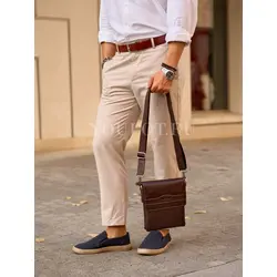 Сумка через плечо Ruff Ryder из натуральной кожи брендовая