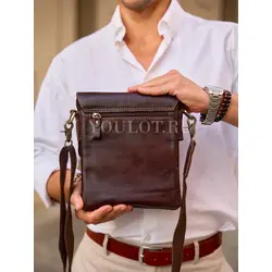 Сумка через плечо Ruff Ryder из натуральной кожи брендовая