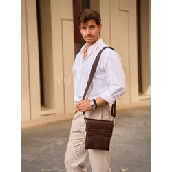 Сумка через плечо Ruff Ryder из натуральной кожи брендовая