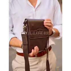 Сумка через плечо Ruff Ryder из натуральной кожи брендовая