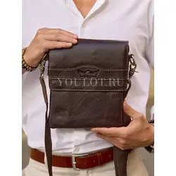 Сумка через плечо Ruff Ryder из натуральной кожи брендовая