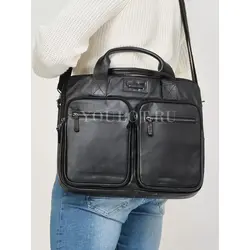Портфель-сумка Ruff Ryder из натуральной кожи для ноутбука и документов