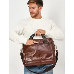 Портфель-сумка Ruff Ryder из натуральной кожи для ноутбука и документов