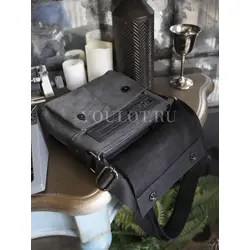 Сумка мужская через плечо, барсетка кожаная Ryff Ryder черная