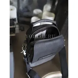 Сумка мужская через плечо Ruff Ryder маленькая кожаная