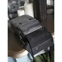 Сумка мужская через плечо Ruff Ryder маленькая кожаная