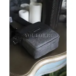 Сумка мужская через плечо Ruff Ryder маленькая кожаная