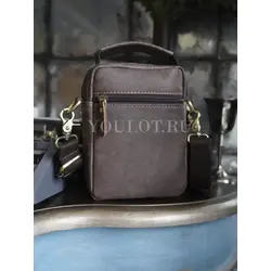 Сумка мужская через плечо Ruff Ryder маленькая кожаная