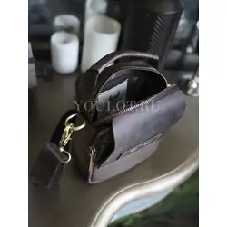 Сумка мужская через плечо Ruff Ryder маленькая кожаная