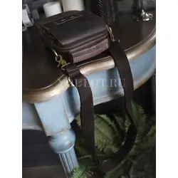 Сумка мужская через плечо Ruff Ryder маленькая кожаная