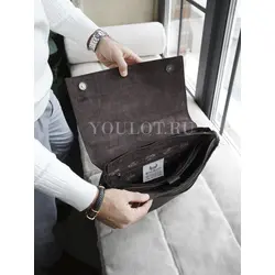 Сумка мужская через плечо Ruff Ryder A4 из натуральной кожи