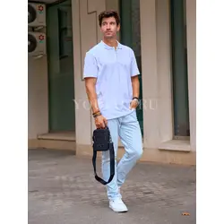 Сумка мужская через плечо Ruff Ryder маленькая кожаная