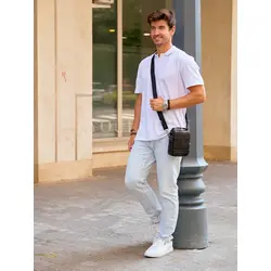 Сумка через плечо Ruff Ryder из натуральной кожи маленькая