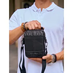 Сумка через плечо Ruff Ryder из натуральной кожи маленькая