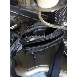 Сумка мужская через плечо, на пояс Ruff Ryder маленькая кожаная