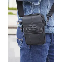 Сумка через плечо, на пояс Ruff Ryder маленькая из натуральной кожи