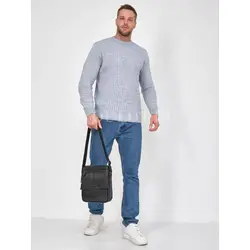 Сумка мужская через плечо Ryff Ryder с клапаном из натуральной кожи