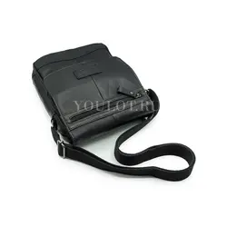 Сумка мужская через плечо Ryff Ryder с клапаном из натуральной кожи