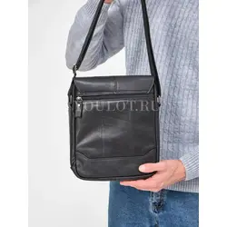 Сумка мужская через плечо Ryff Ryder с клапаном из натуральной кожи