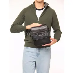 Мужская сумка через плечо из натуральной кожи Ruff Ryder
