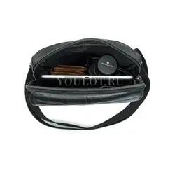 Мужская сумка через плечо из натуральной кожи Ruff Ryder