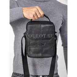Сумка мужская через плечо, барсетка из натуральной кожи Ryff Ryder
