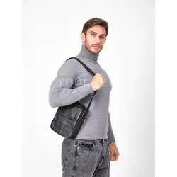 Сумка мужская через плечо, барсетка из натуральной кожи Ryff Ryder