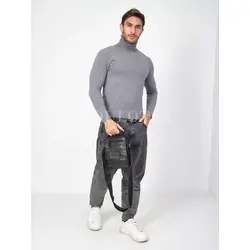 Сумка мужская через плечо кожаная Ruff Ryder с двумя отделениями