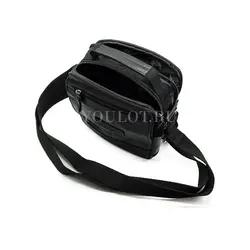 Сумка мужская через плечо кожаная Ruff Ryder с двумя отделениями