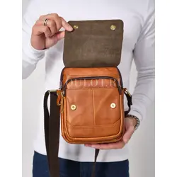 Сумка мужская через плечо, барсетка с ручкой кожаная Ryff Ryder