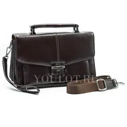 Барсетка мужская классическая Briefcase коричневая