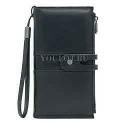 Кошелек женский Briefcase для денег и документов черный