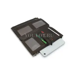 Кошелек женский Briefcase для денег и документов коричневый