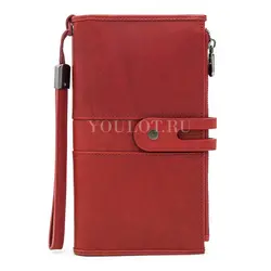 Кошелек женский Briefcase для денег и документов красный