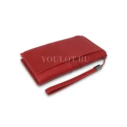 Кошелек женский Briefcase для денег и документов красный