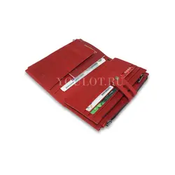 Кошелек женский Briefcase для денег и документов красный