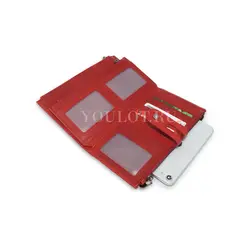 Кошелек женский Briefcase для денег и документов красный