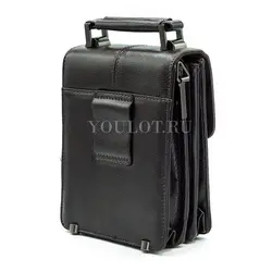 Барсетка мужская вертикальная Briefcase с ручкой и ремнем