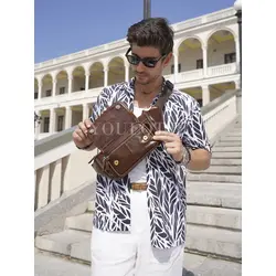 Бананка через плечо Ruff Ryder, сумка на пояс из натуральной кожи