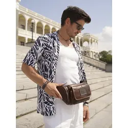 Бананка через плечо Ruff Ryder, сумка на пояс из натуральной кожи