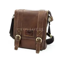 Сумка мужская через плечо большая из натуральной кожи Ryff Ryder