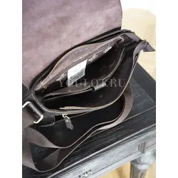 Сумка мужская через плечо Ryff Ryder большая A4 из натуральной кожи