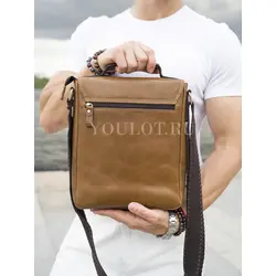 Кожаная сумка Ryff Ryder через плечо мужская premium