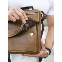 Кожаная сумка Ryff Ryder через плечо мужская premium