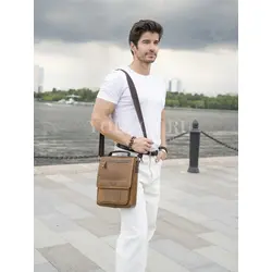 Кожаная сумка Ryff Ryder через плечо мужская premium