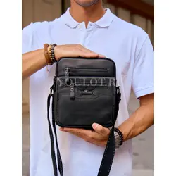 Сумка мужская через плечо, барсетка из натуральной кожи Ryff Ryder